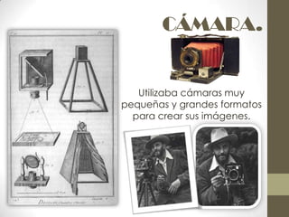         Publicó numerosos libros tanto de fotografías(13) como técnicos(4). de eo	Su trabajo despertó el interés del públicopor los parques nacionales, contribuyendo así a protegerlos y a crear otros.
