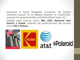 Creo el "sistema de zonas" un método de medición y revelado que utilizaba para dividir la gradación de luz en una escena en 10 zonas diferentes, del blanco al negro. 