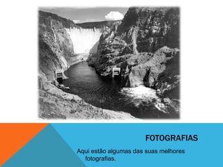 FOTOGRAFIAS
Aqui estão algumas das suas melhores
  fotografias.
 