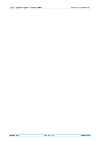 Anses •••• rapport d’expertise collective « LED » Saisine n°« 2008-SA-0408 »
Octobre 2010 page 168 / 282 Version finale
 
