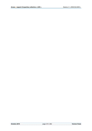 Anses •••• rapport d’expertise collective « LED » Saisine n°« 2008-SA-0408 »
Octobre 2010 page 219 / 282 Version finale
 