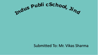 c
Submitted To: Mr. Vikas Sharma
 