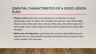 microteaching on lessonplan .pptx in short | PPTX