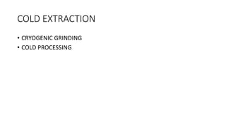 Extraction of aromatic compounds from spices | PDF