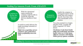 Anshu amazon fresh case study | PPTX