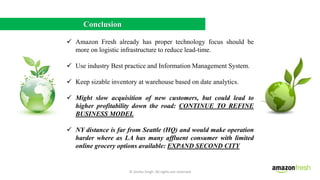 Anshu amazon fresh case study | PPTX