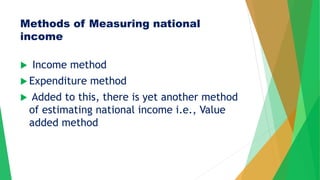Standard Income Method trends in national income growth and structure | PPTX
