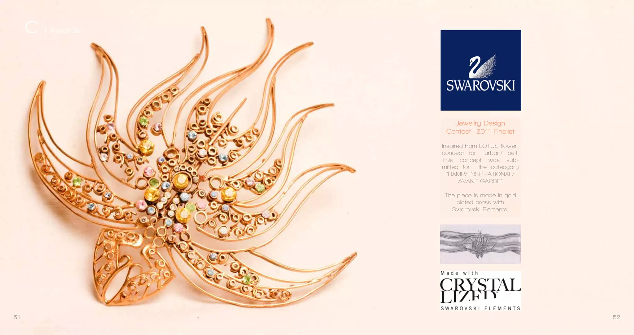 PROTOTYPE
Real | Following Fibonacci series in the form & proportion

orange Light
coming out from the bottom side
over the surface it is kept over

ambience
Multiple ways to install, on
the corner table, as a pendant or as a wall sconce.

Dia 400 mm

Laser cut 2mm White Acrylic

Mdf | 5 mm
LED fixed on the
drilled plate

White Light
Twinkles from LED between
the hexagons

51

52

 