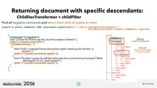 Working with Deeply Nested Documents in Apache Solr: Presented by Anshum Gupta & Alisa Zhila, IBM Watson