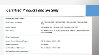 Certified Products and Systems
 
