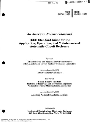 Ansi c37-61-1973-ieee-std-321-1973-pdf | PDF