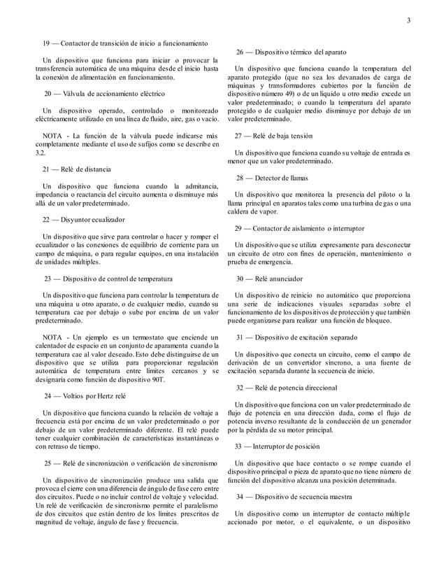 CÓDIGO ANSIIEE PROTECCIONES ELÉCTRICAS