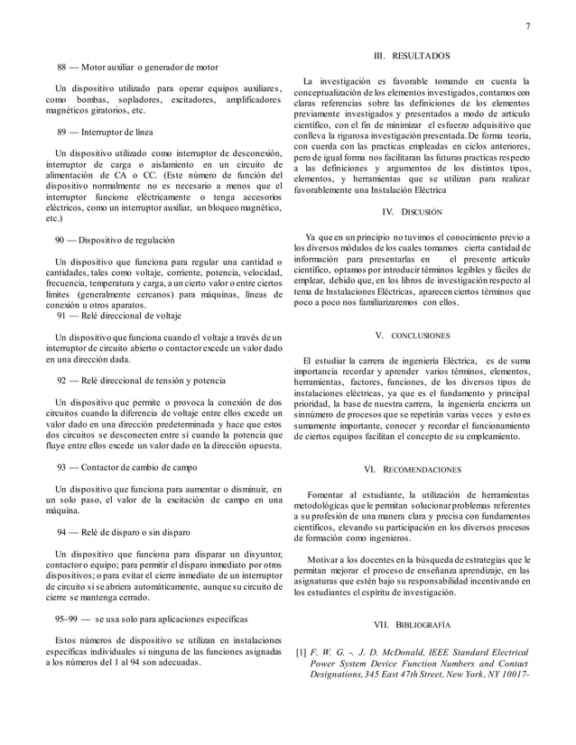 CÓDIGO ANSIIEE PROTECCIONES ELÉCTRICAS