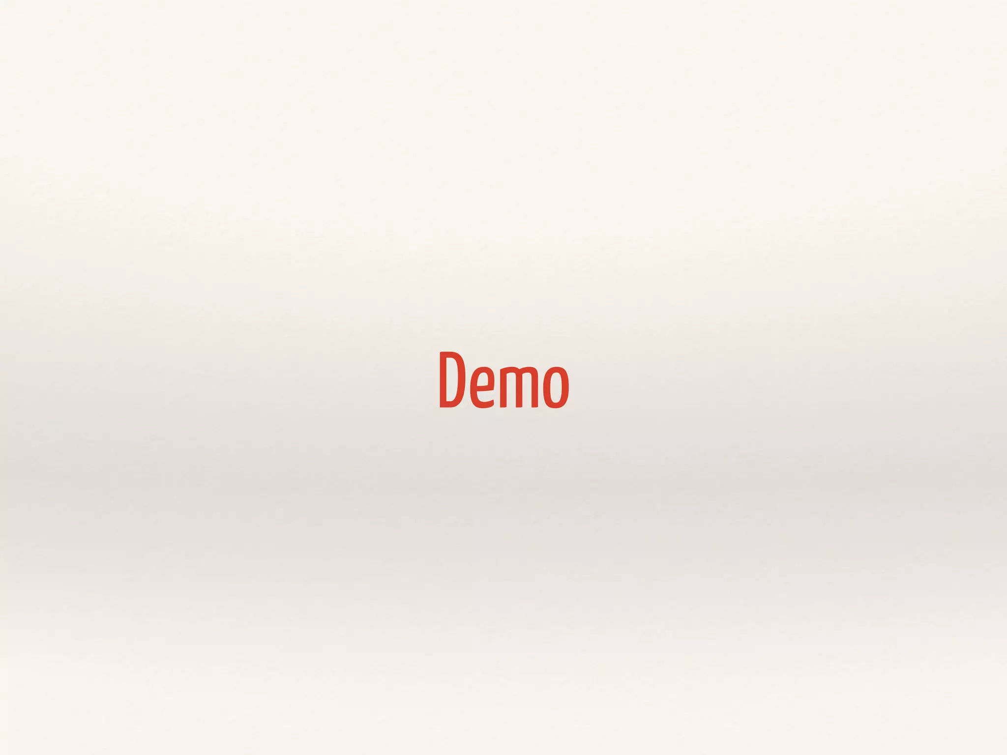 Demo 
 