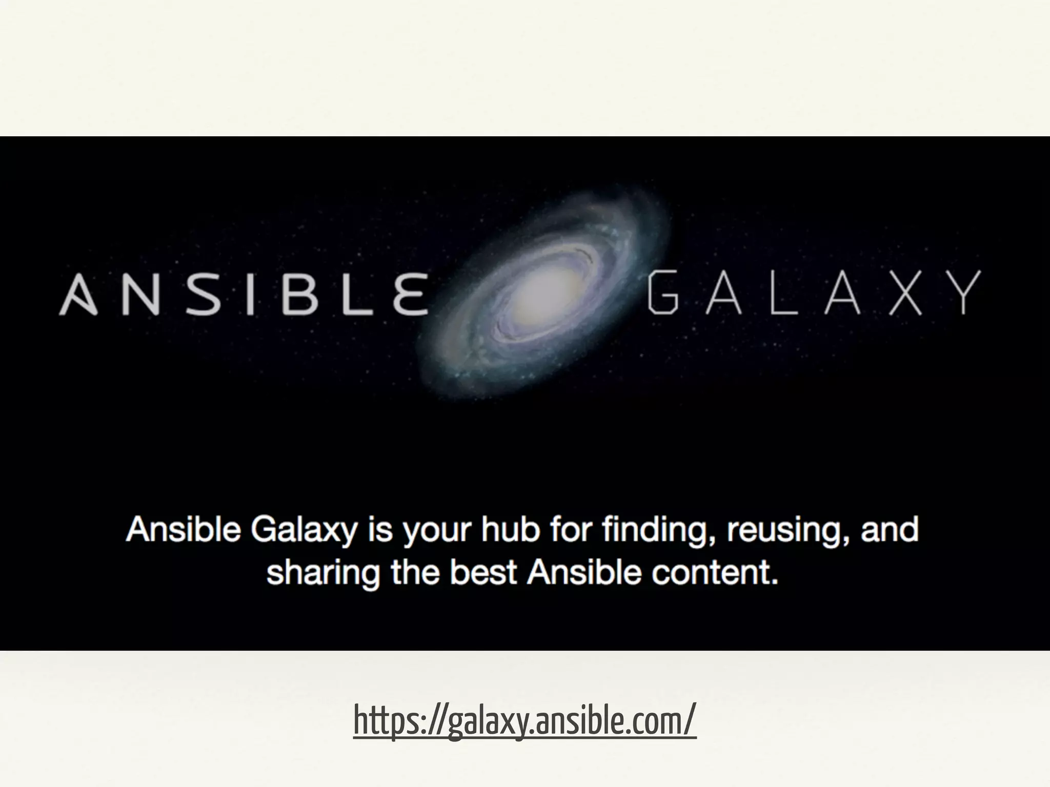 Demo 
https://galaxy.ansible.com/ 
 