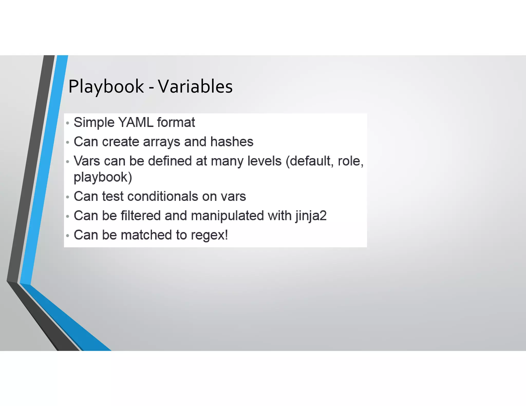 Playbook -Variables
 