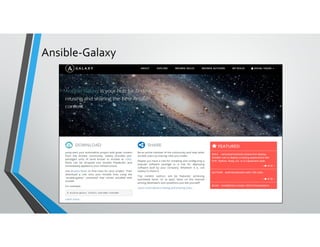 Ansible-Galaxy
 