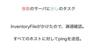 Υ`Ф٤Υ
InventoryFileΤǡEͨ_J
٤ƤΥۥȤˌpingš
 