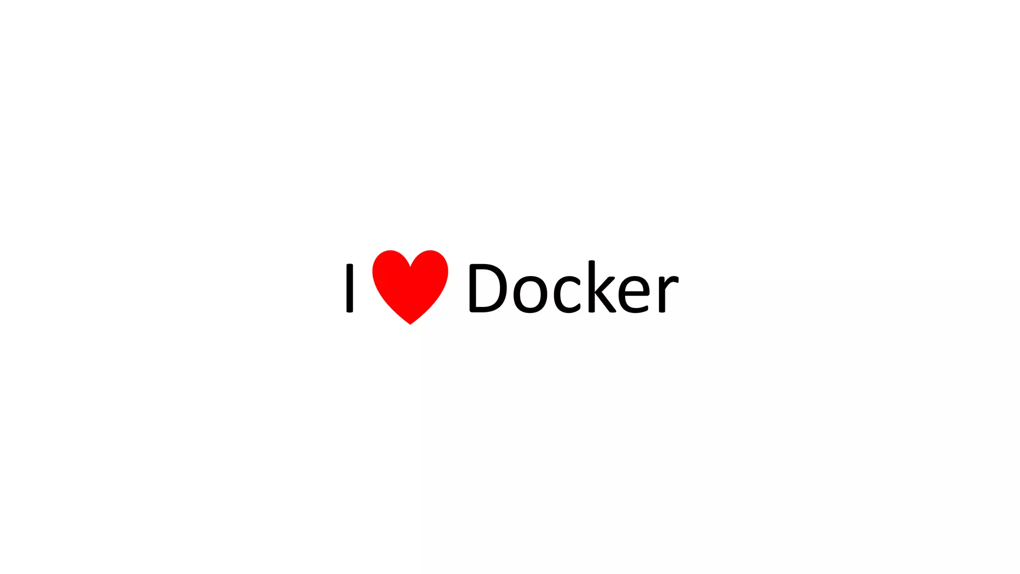 I Docker
 