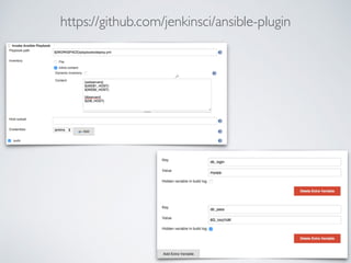 https://github.com/jenkinsci/ansible-plugin
 