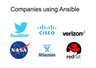 Companies using Ansible
 
