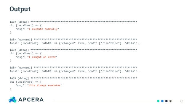 ansible 2 0 ansible debug