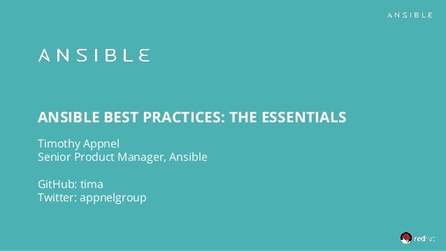 Ansible best practices 2 ansible best practices 1 638