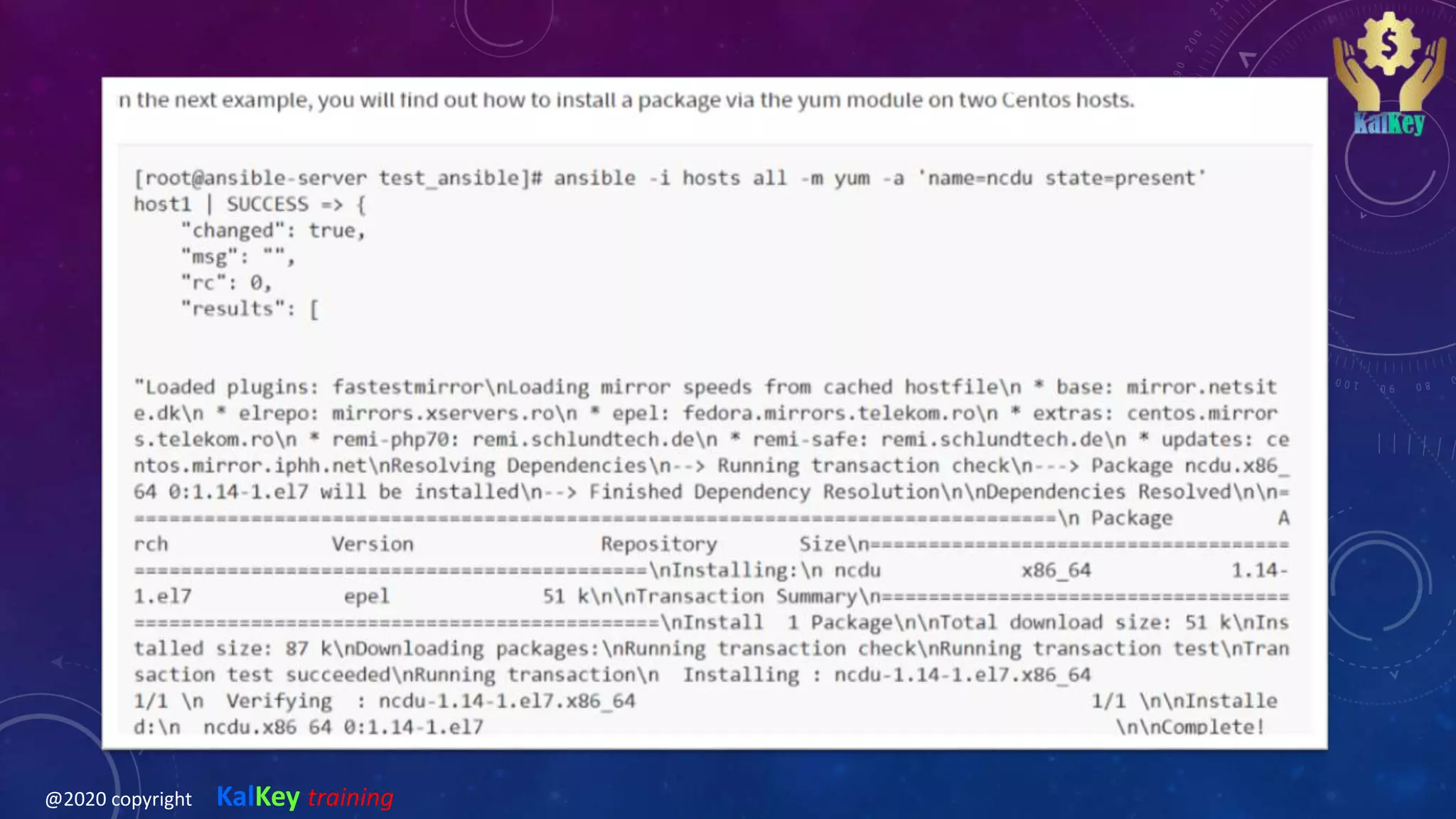 @2020 copyright KalKey training
 