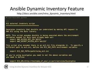 Using Ansible Dynamic Inventory with Amazon EC2 | PPTX