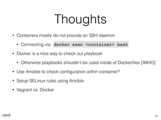 Ansible docker