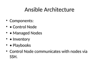 Comprehensive Introduction to Ansible Automation and Its Architecture ...