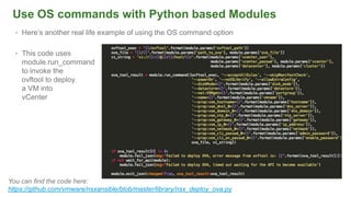 Ansible module development 101 | PPTX