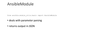 Ansible modules 101 | PPT