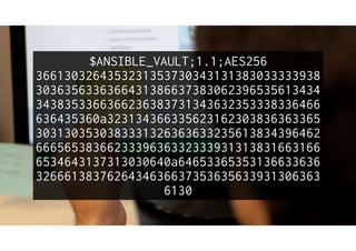 $ANSIBLE_VAULT;1.1;AES256
3661303264353231353730343131383033333938
3036356336366431386637383062396535613434
3438353366366236383731343632353338336466
636435360a323134366335623162303836363365
3031303530383331326363633235613834396462
6665653836623339636332333931313831663166
6534643137313030640a64653365353136633636
3266613837626434636637353635633931306363
6130
 