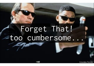 Forget That!
too cumbersome...
 