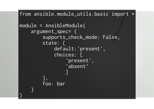 argument return bash Ansible not for only Dummies