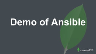 Demo of Ansible
 