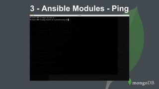 3 - Ansible Modules - Ping
 