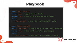 Comprehensive Guide to Ansible Roles - RHCE | PDF