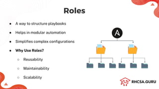 Comprehensive Guide to Ansible Roles - RHCE | PDF