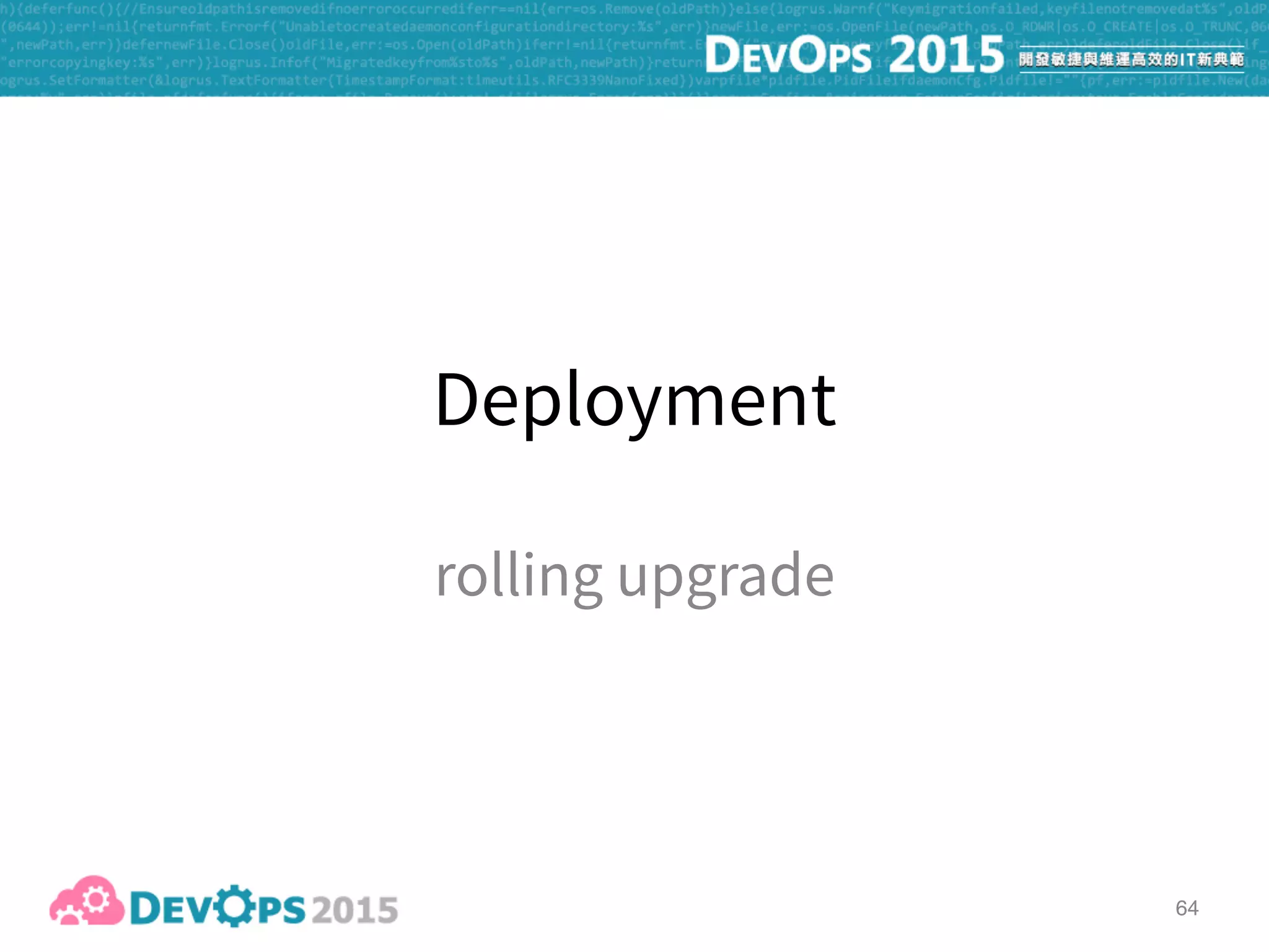 65
playbook
- hosts: appservers
serial: 1
roles:
- williamyeh.nodejs
- geerlingguy.git
- { role: project_deploy, tags: ['deploy'] }
vars:
project_git_repo: "https://github.com/..."
project_version: "master"
project_has_npm: true
lb 10.0.0.10 app1 10.0.0.20

app2 10.0.0.21

app3 10.0.0.22
db 10.0.0.30
CentOS 7.1 CentOS 7.1Ubuntu 14.04
 