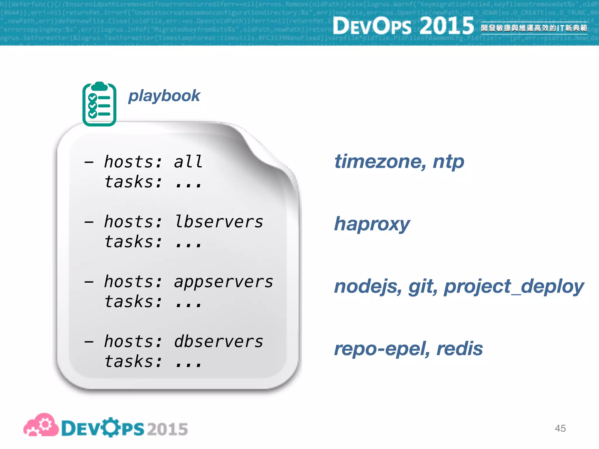 46
ansible galaxy [pic]
is your friend…
 