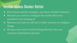 Docker & Ansible
 