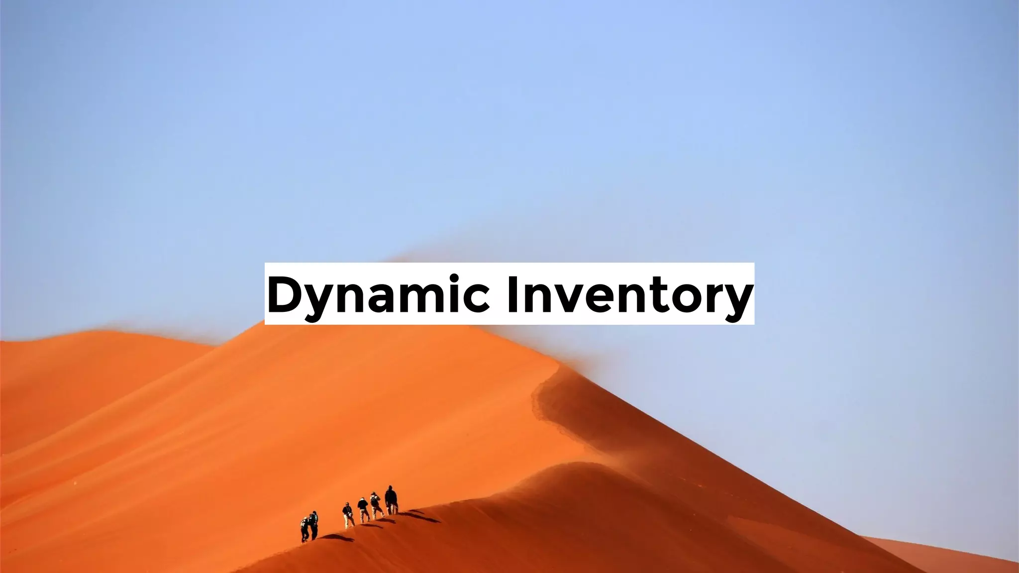 Dynamic Inventory
 