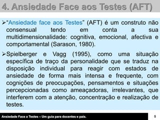 Ansiedade F Testes