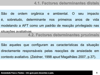 Ansiedade F Testes
