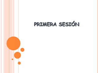 PRIMERA SESIÓN  