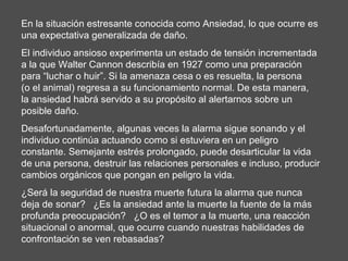 Ansiedad Y Miedo A La Muerte | PPT