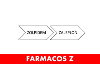 FARMACOS Z
ZOLPIDEM ZALEPLON
 