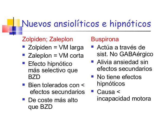 ANSIOLITICOS E HIPNOTICOS